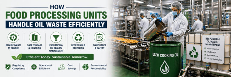 How Food Processing Units Handle Oil Waste Efficiently: A Complete Operational Guide