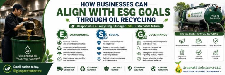 How Businesses Can Align with ESG Goals Through Oil Recycling