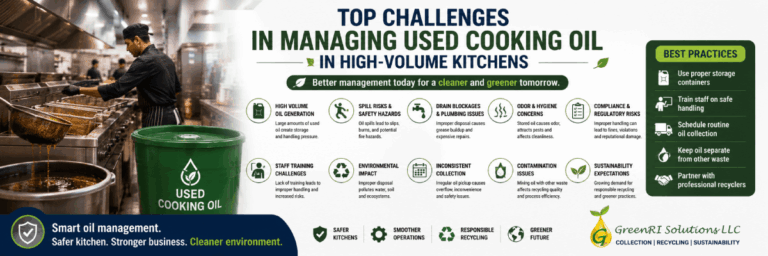 Top Challenges in Managing Used Cooking Oil in High-Volume Kitchens